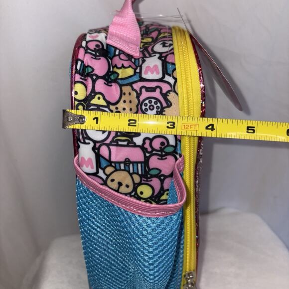 Hello Kitty Insulated Lunch Bag Softshell Sparkle Zip Around 10x8 Inch NWT - Picture 10 of 10